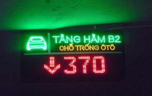 Hệ thống báo chỗ trống tầng hầm để xe